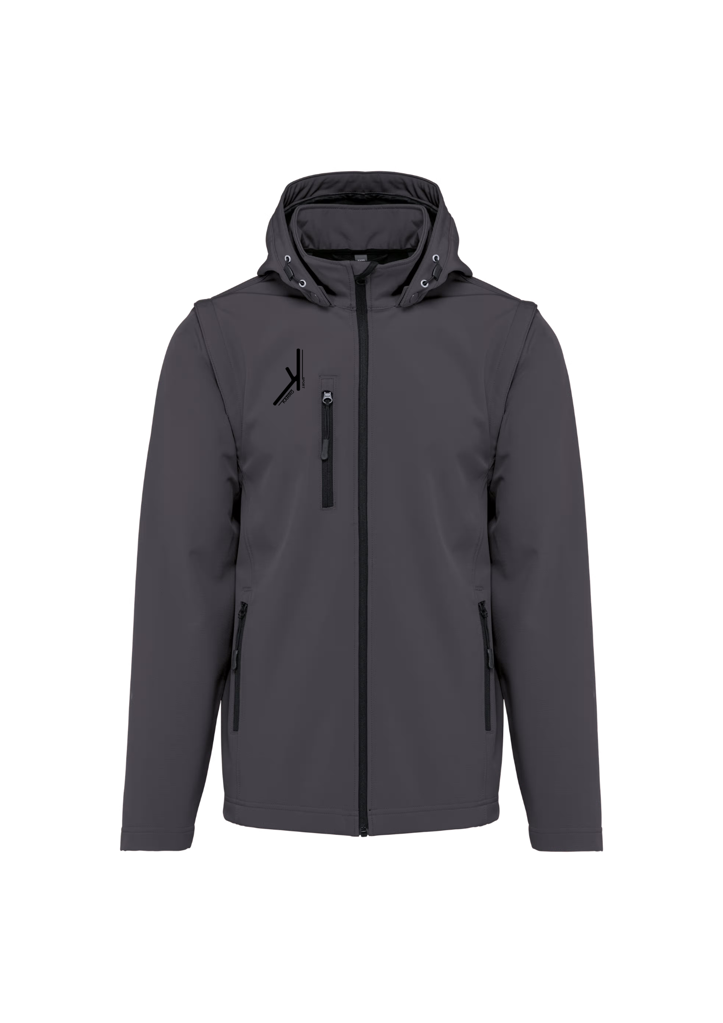 Veste pluie softshell - manches et capuche amovibles