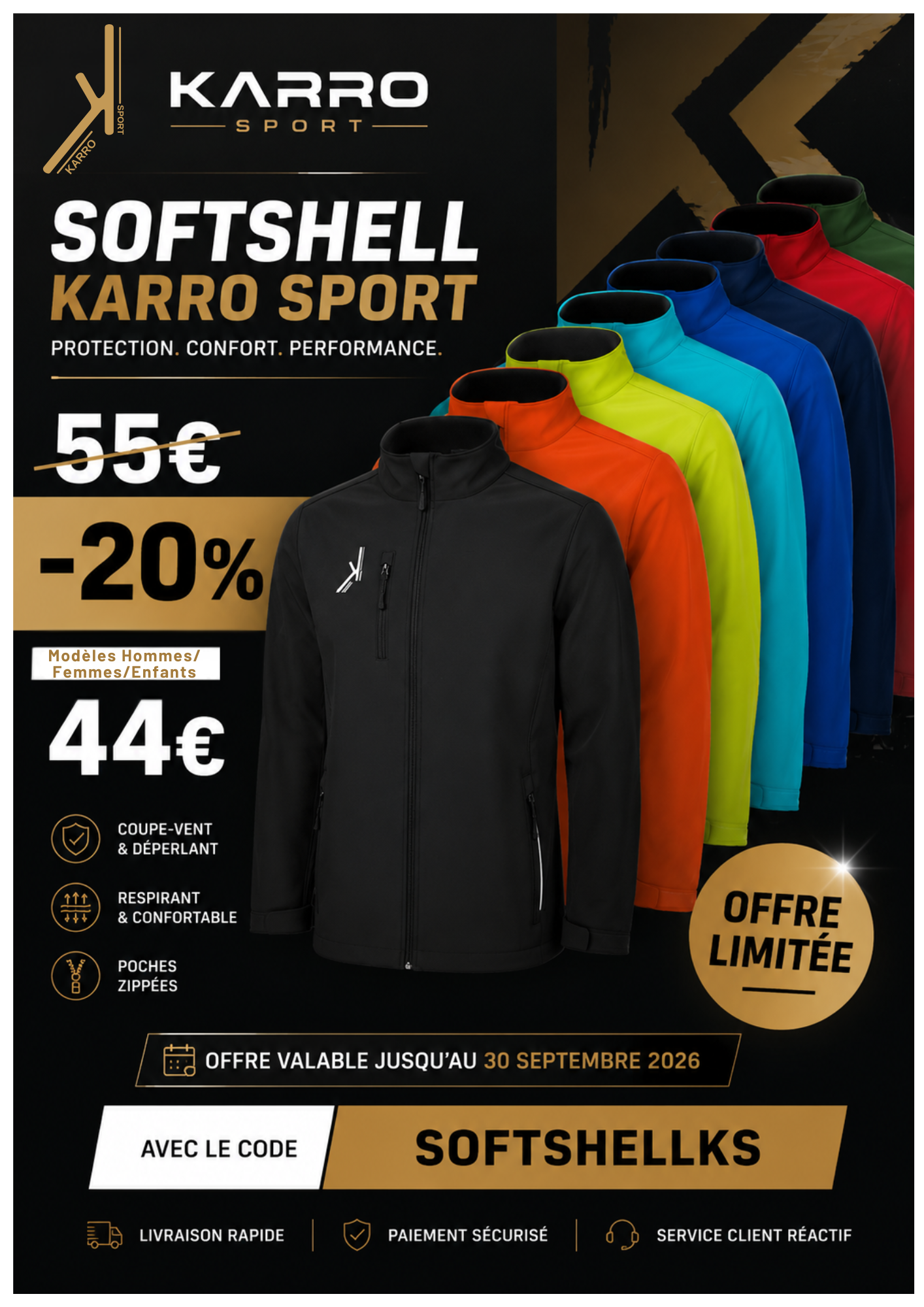 Veste softshell KARRO SPORT (femme)